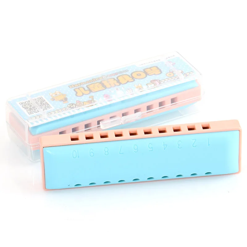 

KONGSHENG Blues 10 Holes C Key Harmonica Kids Musical Early Educational Toy Children Musical Toy for Beginner 3-4-5 years old