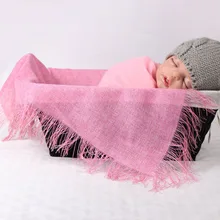 Реквизит для фотосъемки новорожденных, детское хлопчатобумажное одеяльце с бахромой, fotografie achtergronden, тканый реквизит для новорожденных