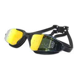 Одежда заплыва очки для мужчин женщин рамки гальванических водостойкий анти-туман объектив устойчивый к УФ очки взрослых Professional очки для