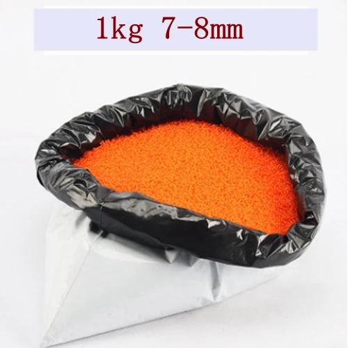  1kg/lot 7-8mm Crystal bullets Water Guns Pistol Toys Growing Crystal Water Balls Mini Round Soil Water Beads kids toys