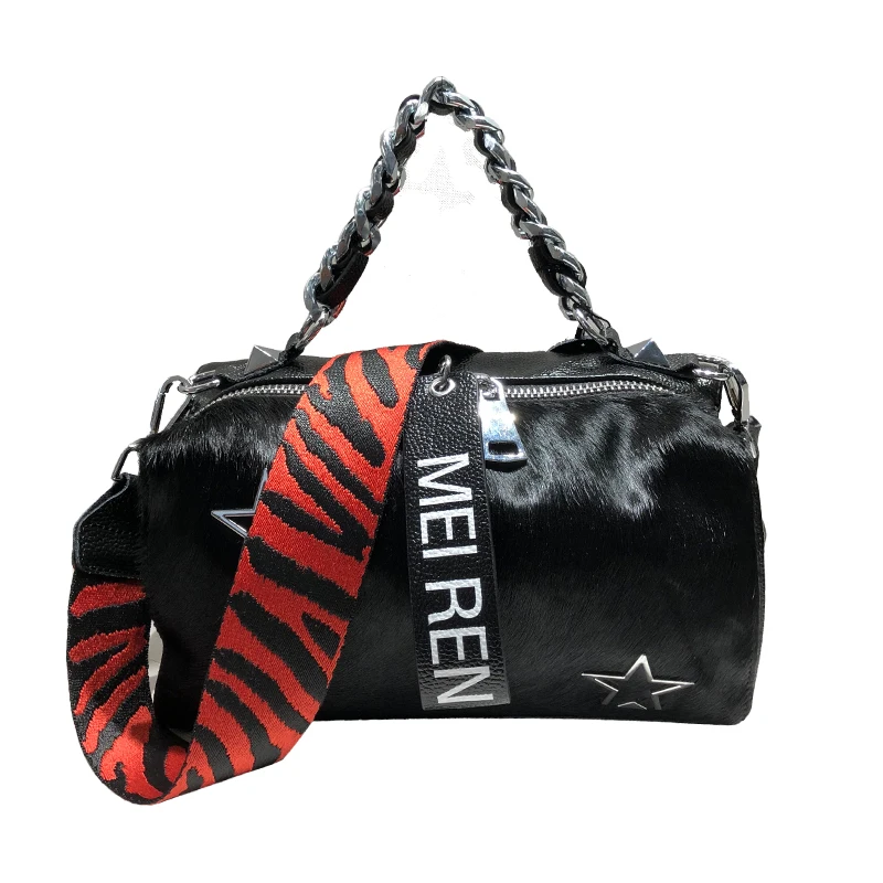 

Genuine Leather handbag 2018 new fashion temperament chain handbag ladies shoulder diagonal bag tide package