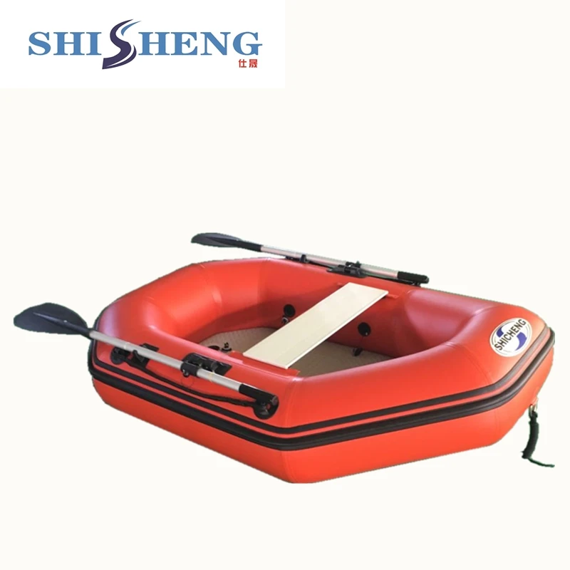 Wholesale 1.9m long red inflatable boat fishing boat rubber boat with 0