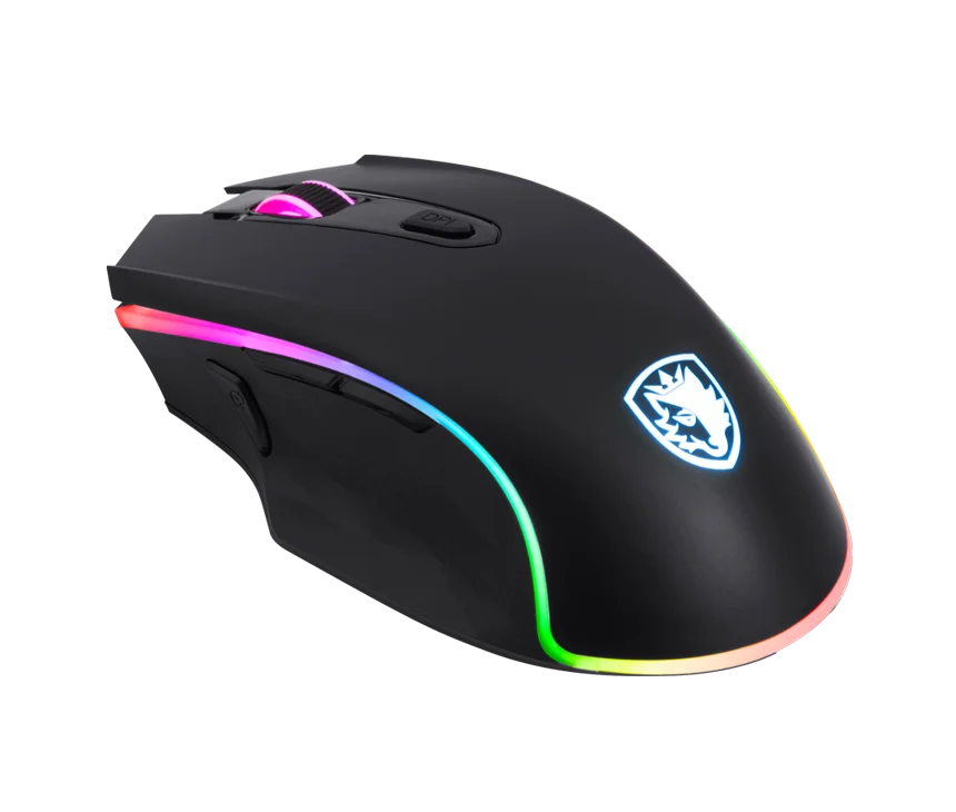 Цена SADES Scythe S17 игровая мышь проводная USB 3000 dpi 7 программируемых кнопок 11 RGB Освещение оптоэлектронный