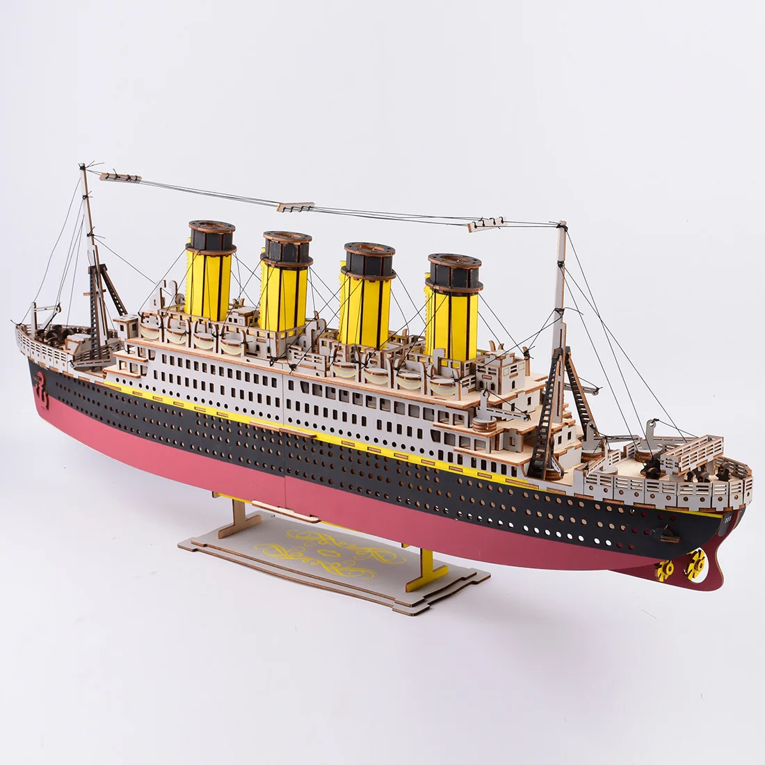 Высокоточная лазерная резка головоломка 3D деревянная модель головоломки Дети интеллект развивающие игрушки Модель Строительный набор-Titanic
