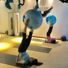 ПВХ мяч для йоги на заказ взрывозащищенный расслабление мышц фитнес, йога, пилатес восстановление надувной мяч Бодибилдинг акциз мяч