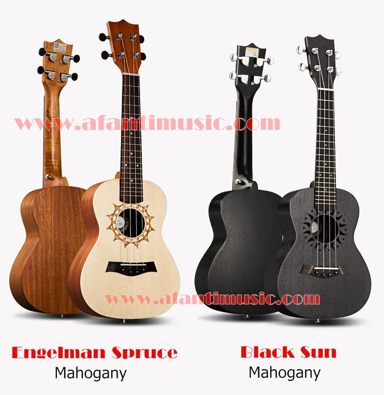 23 дюймов 4 Strings afanti музыка Divine дерево Гавайские гитары укулеле(auk-157