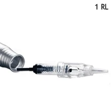 10 шт. 1RL Малый Размеры одноразовые татуировки картриджи постоянный Макияж Иглы стерилизованное для Постоянного татуировки брови Вышивка Крестом Иглы