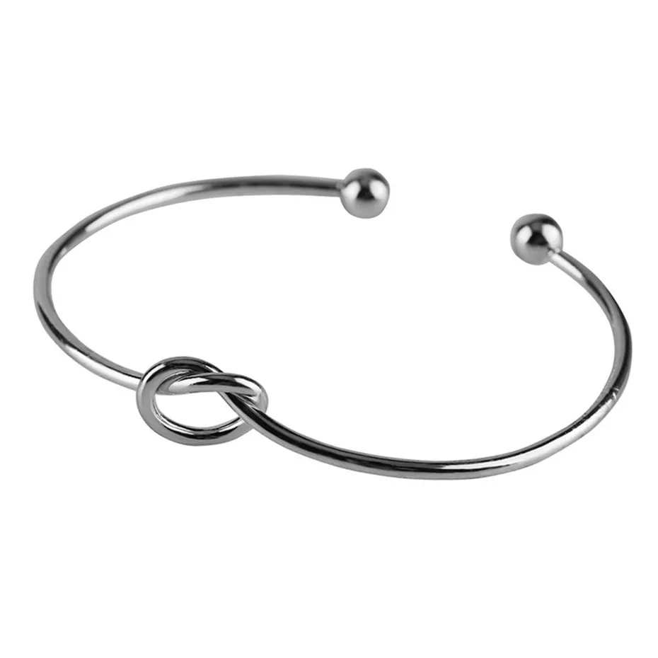 Trendy Exquisite Heart-shaped Bracelet Half Open Black RoseGold Silver Womens Fashion Jewelry Bangles  (2)