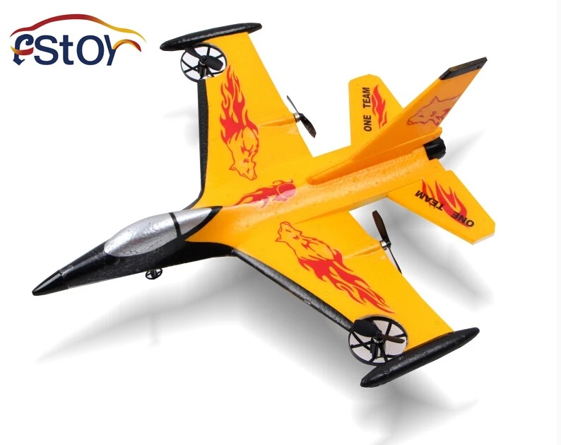 RC aviones de Combate F16 $ number canales de control remoto avión de control remoto de combate planeador EPP Shatter Resistant RC modelo de avión de juguete|plane control|fixed wingrc fighter