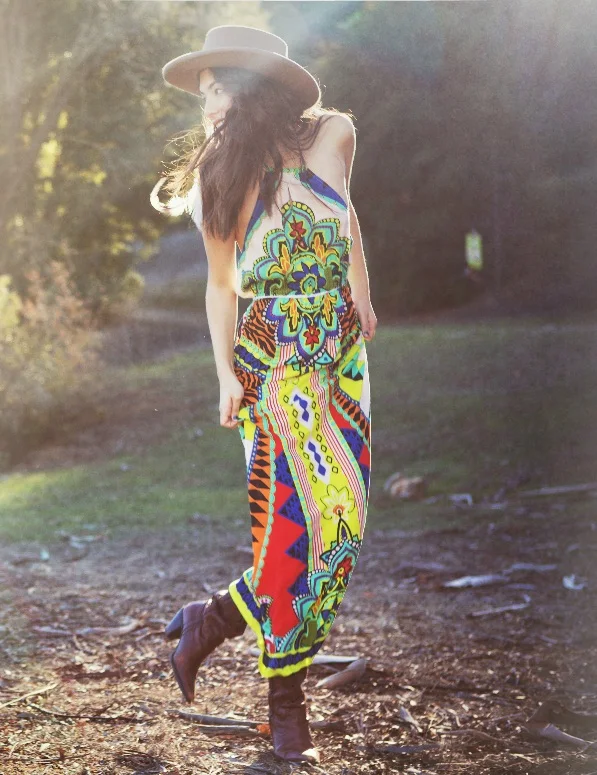 Chic Brand Clothing Hippie vestidos de fiesta Long dresses ...