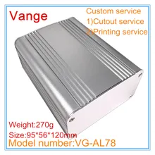 1 шт./лот diy Чехлы для проектов усилителя 95*56*120 мм 6063-T5 алюминиевый корпус прибора шасси для устройства питания