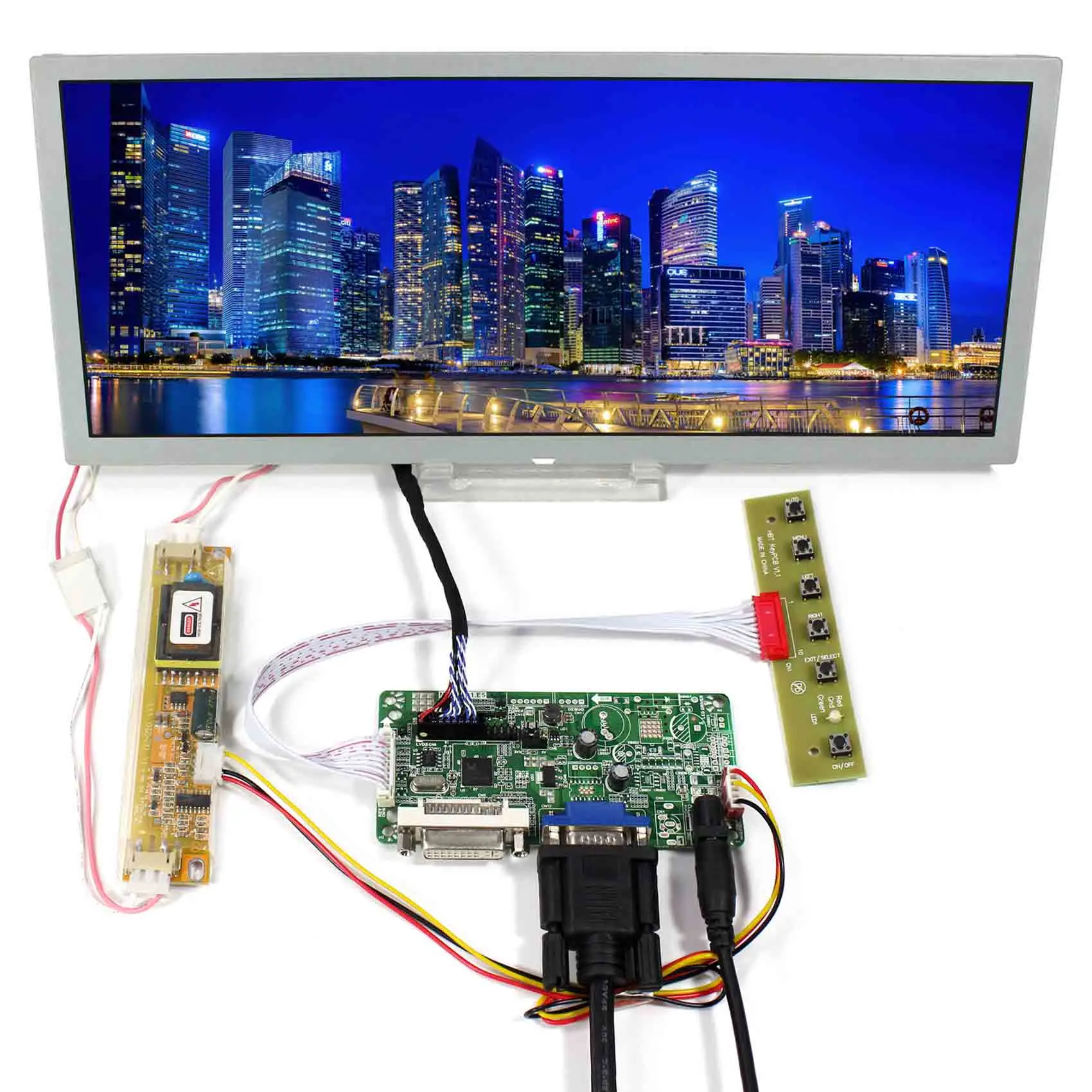 Плата контроллера DVI+ VGA lcd с 12,3 дюймовым ЖК-экраном LQ123K1LG03 1280x480