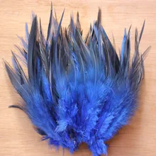 Высокое качество 50 шт натуральные перья индейки 10-15 см/4-6inchg различные декоративные diy синий