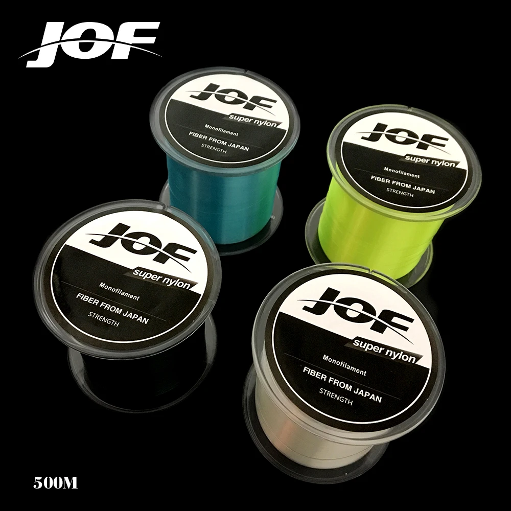500 متر JOF قوي حبل صيد من النيلون 5LB-30LB 7 ألوان اليابان حيدة ل الكارب الصيد