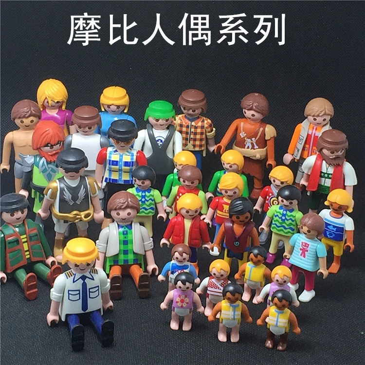 1 шт. фигурки Playmobil игрушки Оригинальные мини кирпичи Пираты Рыцари полицейские