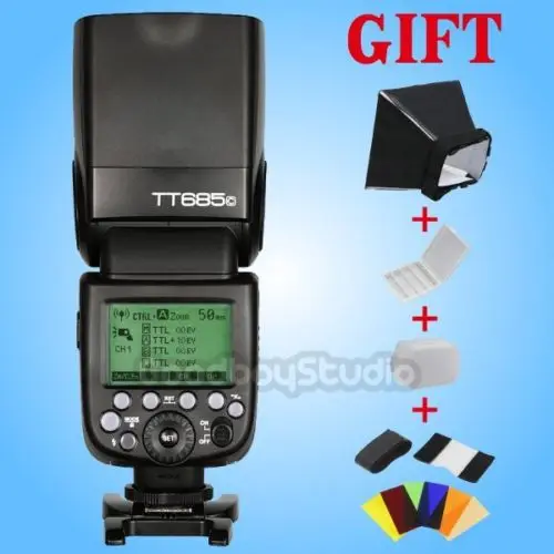 

Godox TT685 TT685C 2.4G Wireless E-TTL II HSS 1/8000s Flash Speedlite for Canon DSLR