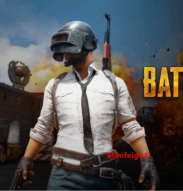 

Game PUBG Pan Helmet 98K AWM Battlegrounds Cosplay Costumes Special Forces Helmet Armor Model Keychain Action Toy Figures