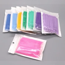 Прочные Микро одноразовые накладные ресницы ватные тампоны кисти для макияжа прививка мини-ресницы кисть тушь для ресниц Инструменты для удаления