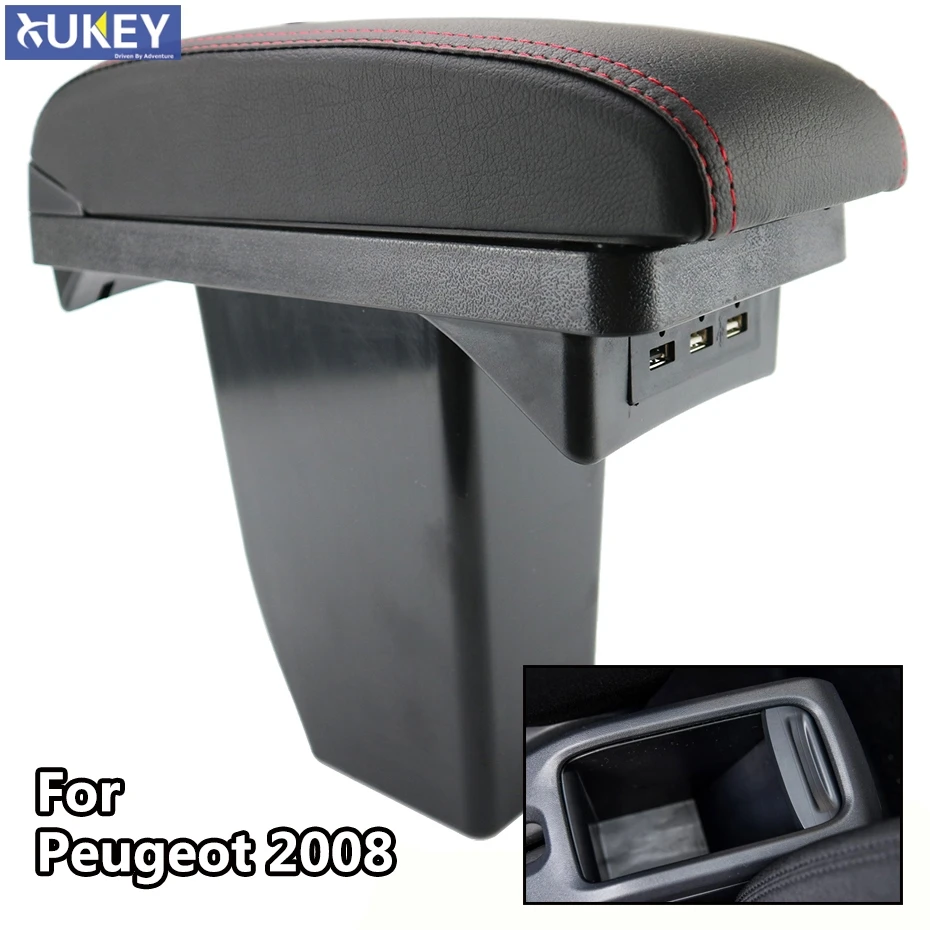 

Console For Peugeot 2008 New Storage Box Center Arm Rest Modification