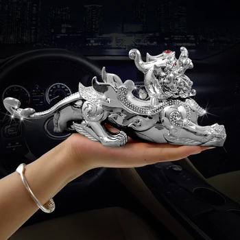 

Car interior decorative accessories amulet attracts wealth, good luck, golden skin, delicate dragon and Phoenix water