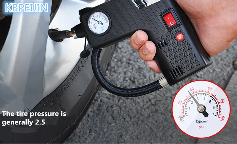 

Tire Inflator DC 12V Car Portable Air Compressor Pump Distress signal lamp for SsangYong korando kyron rexton 2 accessories