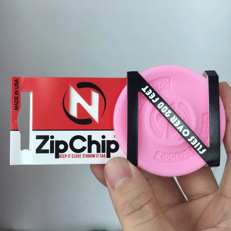 Цветной мини карманный гибкий чип на молнии летающие диски Мягкий Спин Zipchip в ловле Игры Летающий диск пляжные игрушки на открытом воздухе - Цвет: Pink