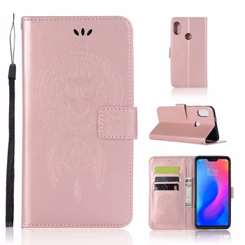 

20pcs/lot Wind Chime Owl Embossing TPU+PU cover case for Xiaomi Redmi 5 5A 5 plus S2 6 6 Pro 7 Note 5 Pro 6 Pro 7 cover case