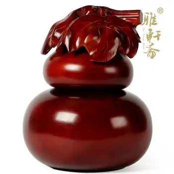 

V Gallery vegetarian wood carving rosewood jewelry crafts Home Furnishing Shui gourd piggy piggy bank