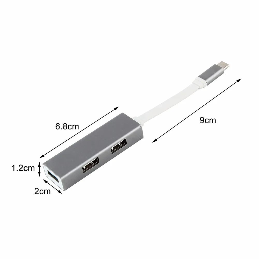 Usb type C 3,1 концентратор 2* USB 2,0 1* USB 3,0 порт type C PD питания Зарядка USB 3,0 разветвитель адаптер концентратор для Macbook Pro