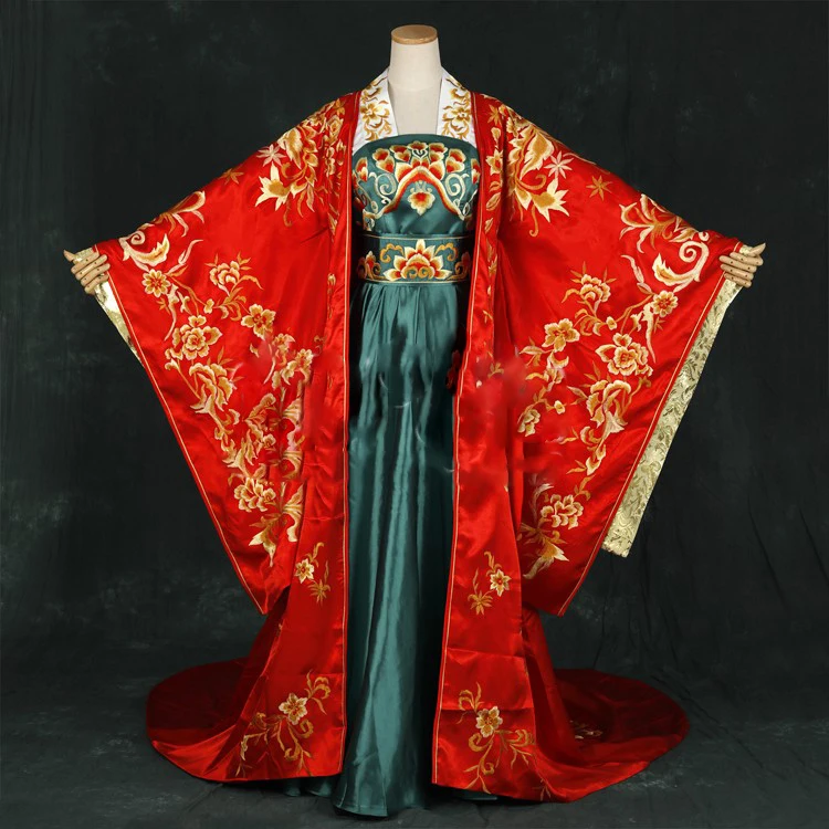 Китайский стиль Эстетическая вышивка костюм ханьфу принцесса костюм императрицы для ТВ Игры Феникс воины-легенда о небесной слезе