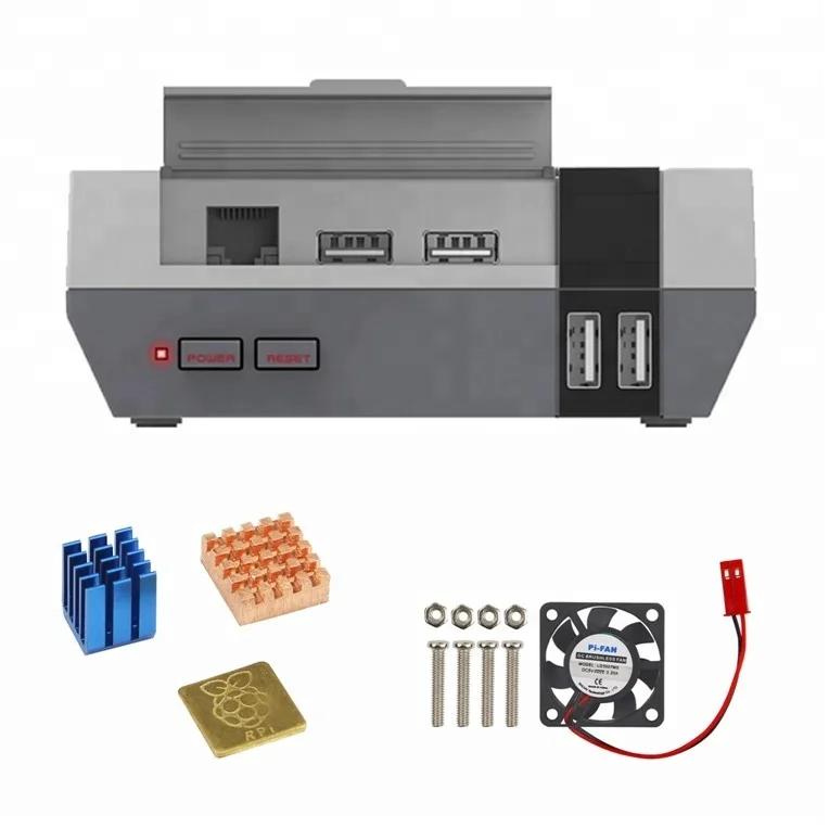 

Retroflag NESPi Case+ Plus with Cooling Fan and Heatsink For RASPBERRY Pi3 Pi2 Pi1 Model B+ Game Case