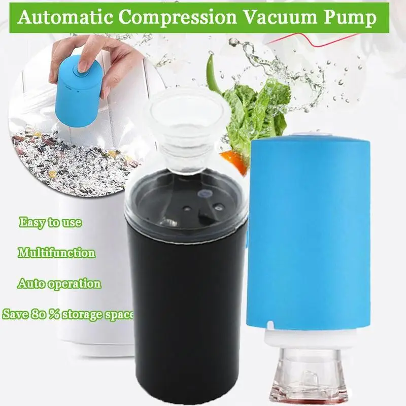 3 Colors USB Handheld Vacuum Sealer Machine With 5 Vacuum Zipper Bags Portable Mini Vacuum Pump For Sous Vide Precision Cooker