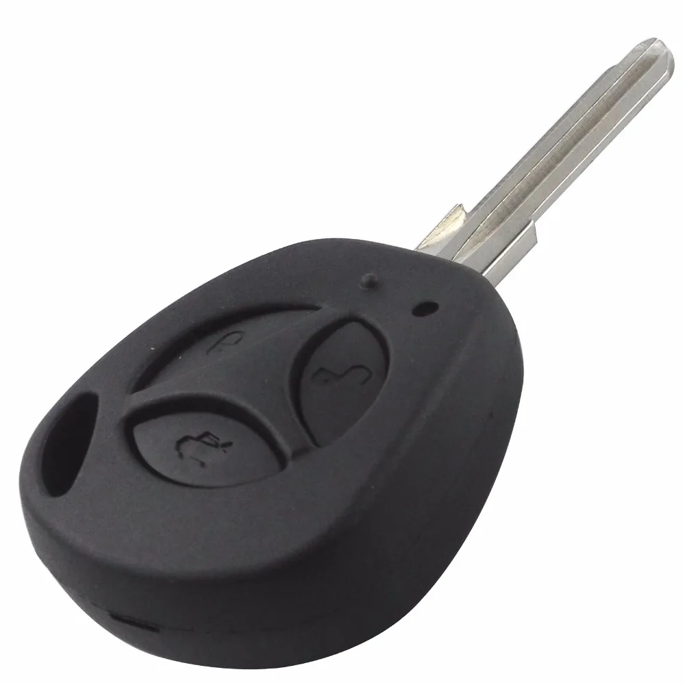 Jingyuqin 3 кнопки Замена ключа автомобиля оболочки для Lada Uncut авто пустой пульт дистанционного ключа чехол Fob priora kalina