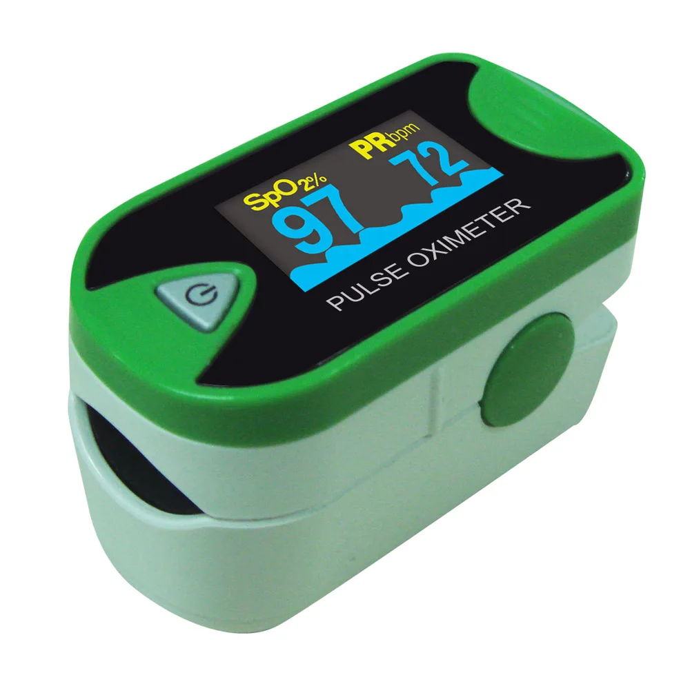 Choicemmed LED Green Finger Pulse Oximeter Blood Oxygen SpO2 Saturation Oximetro Monitor