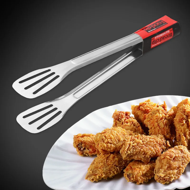 

Stainless Steel Food Tongs Kitchen Utensils Buffet Cooking Tool Anti Heat Bread Clip Pastry Clamp Barbecue Kitchen Tongs Steel