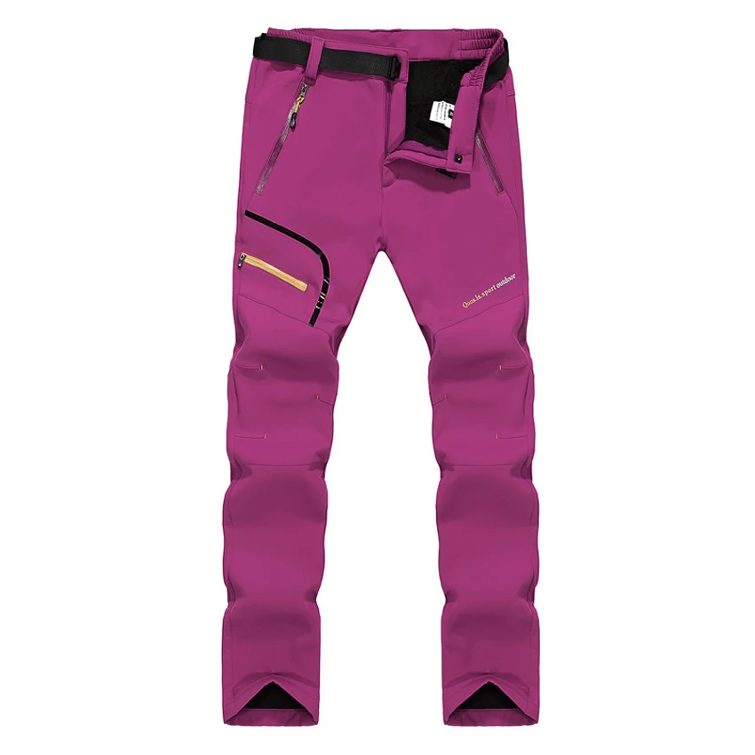 Mountainskin hombres mujeres invierno Softshell pantalones al aire libre impermeable de senderismo Camping Trekking esquí deportes MA169