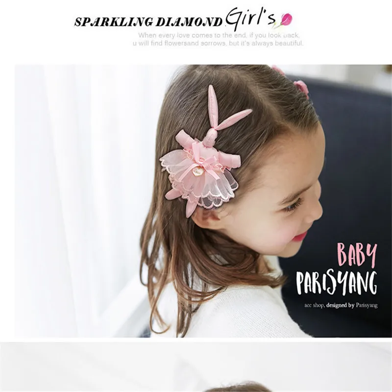 1Set Multi-style Ribbon Bow Flower Baby Girls Hairpins  Barrettes Children  hair Accessories Cute Baby Girls Headwear floral Hair Clip  (2)