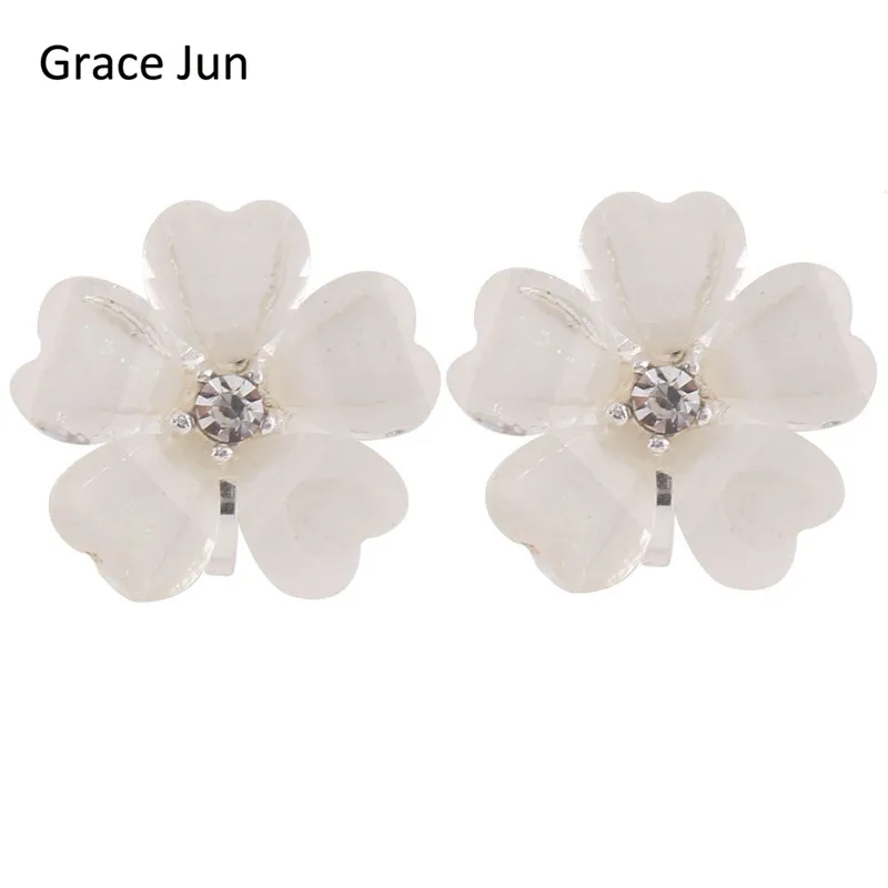 new design gold or silver clip on earrings for girls  (7)
