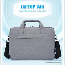 15,6 дюймовая сумка на молнии для ноутбука, повседневный водонепроницаемый портфель для путешествий, скрытая сумка на молнии, безопасная и практичная
