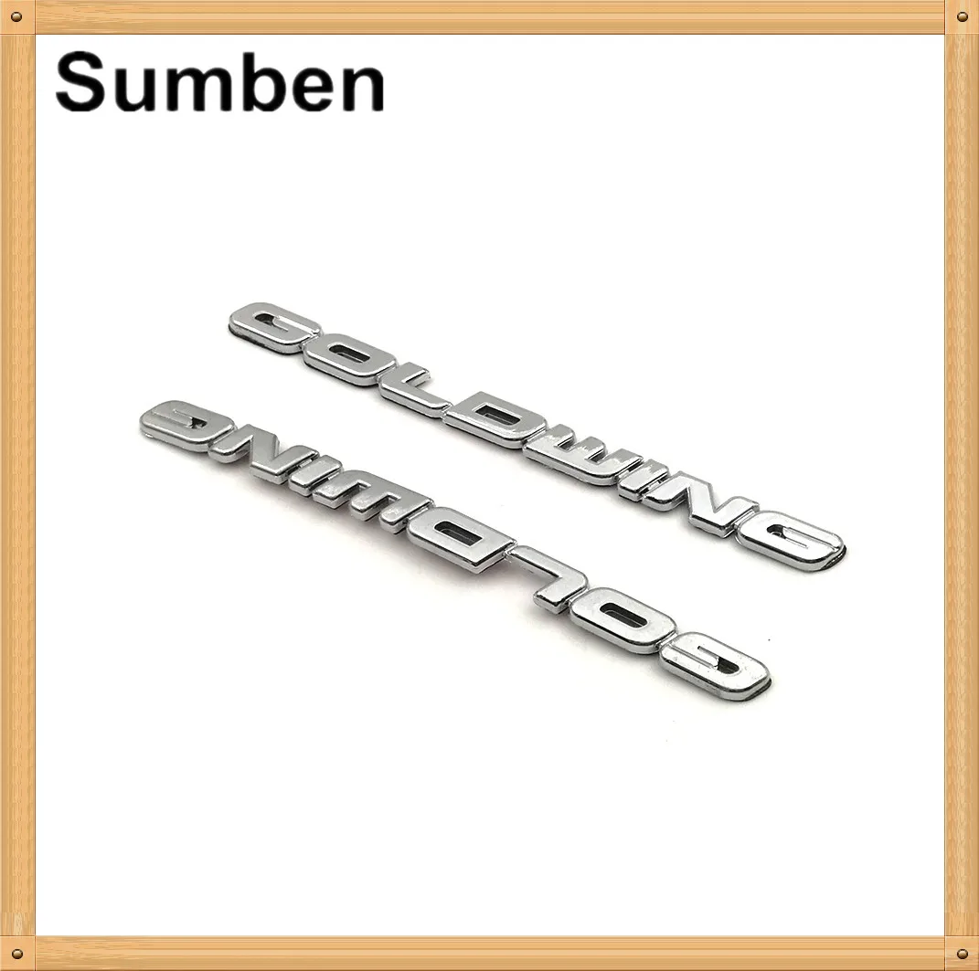 

GL 1800 3M ABS Front Shock Decal 3D Battery Cover Emblem Side Fairing Sticker Logo Symbol Mark Chrome for Honda Goldwing GL1800