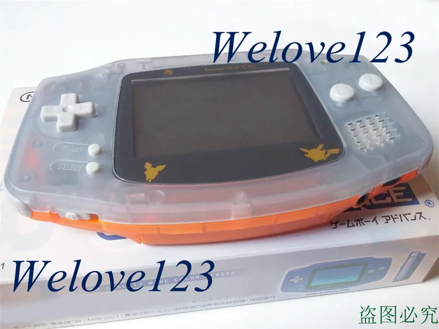 orange and purple video game console