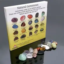 20 Uds piedra preciosa de cristal Natural pulido curación Chakra colección de piedra piedras populares decoración artesanías