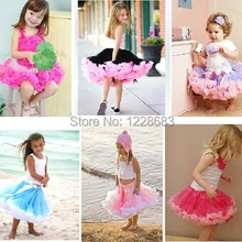 Новое поступление Детские Обувь для девочек пушистый Puff красочные Радуга Туту Тюль танец Балетные костюмы юбка-пачка