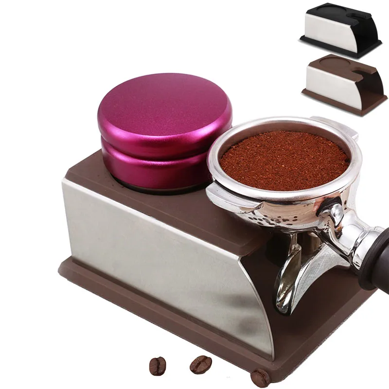 

Free Shipping Silicone Espresso Tamper Holder Support Base Rack Coffee Tamper Shelf Kitchen Tools High Quality
