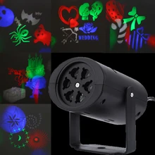 Проектор ночные светильники Светодиодный сценический свет сердце снег паук бант летучая мышь для Хэллоуина Рождество Свадебные семейные вечерние