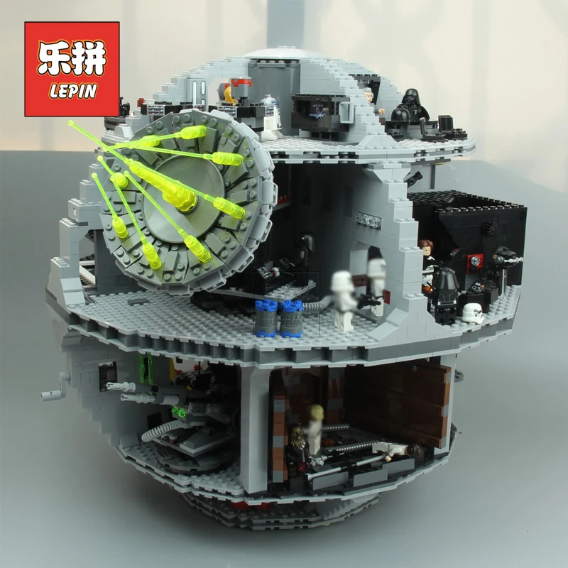 

Lepin 05063 Star Series Wars Death Star Set Force Waken Model Building Blocks Bricks Compatible 75159 Children Christmas Toy