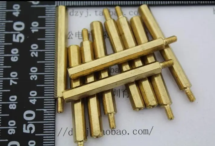 

5pcs/lot  40 + 6 pillars 40 mm high 40MM M3 hexagon copper pillars Spacer