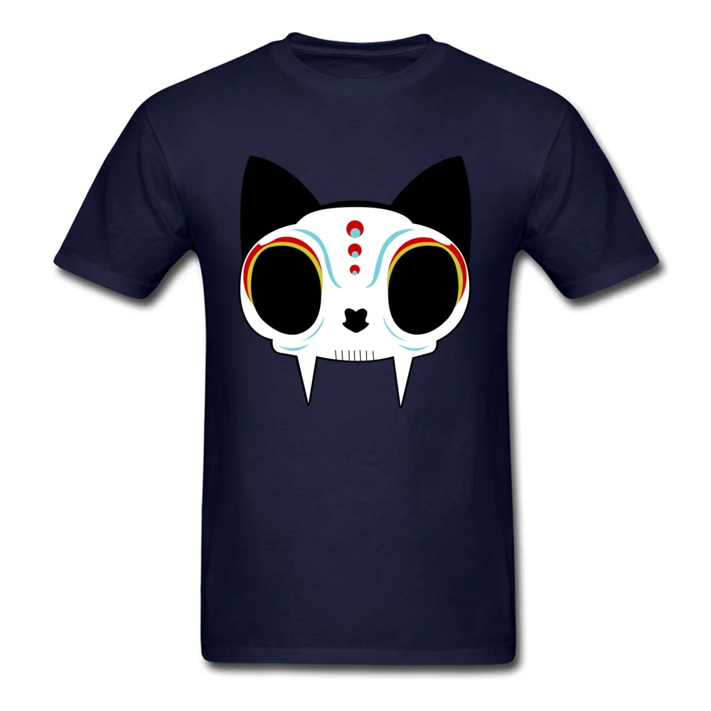 Sugar Cat Funny Short Sleeve Slim Fit Tshirts 100% Cotton O-Neck Men Tees Personalized Tee Shirt ostern Day Wholesale Sugar Cat navy