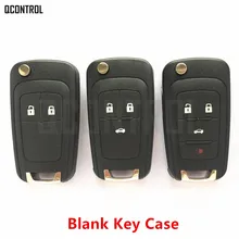 QCONTROL Car Remote Key Case for Chevrolet Malibu Cruze Aveo Spark Sail 2/3/4 Buttons
