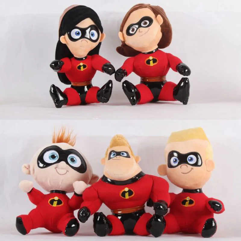 

1 Pc Hot sale lovely Anime The Incredibles 2 Plush toy Family Viloet Dash Jack-Jack Plush Figure Stuffed Toys for kids gift